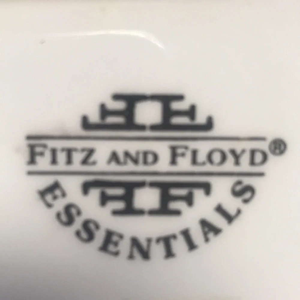 Fitz & Floyd Plaid Santa‎ Candy Jar